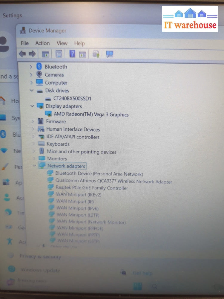 (GRADE A) Lenovo V330-14ARR 14" LAPTOP AMD Ryzen 3 2200U/ 8GB /240GB SSD/Win11 -