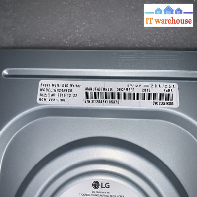 (Grade A) ~ LG GH24NSCO 24x DVD Rewriter Super Multi with M-DISC Support SATA