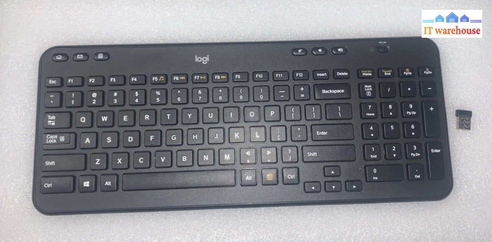 Grade A ~  Logitech K360 Wireless Keyboard (with USB receiver)