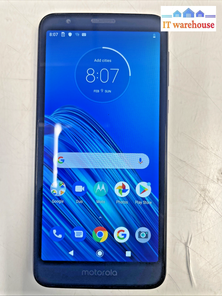 Grade A  Motorola  Moto E6  16G Black  (Unlocked)  Tested  +