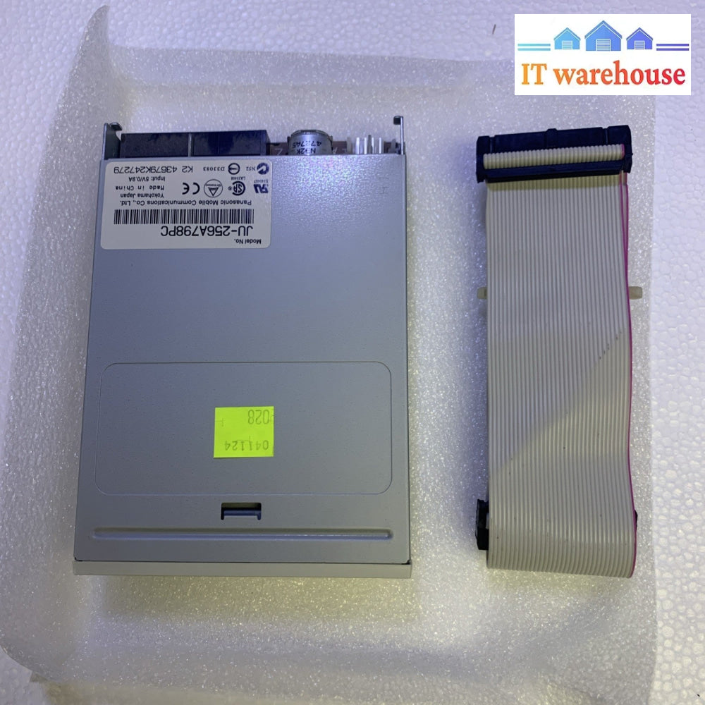 Grade A ~ Panasonic JU-256A798PC Internal 3.5" 1.44MB Floppy Disk Drive w/ cable