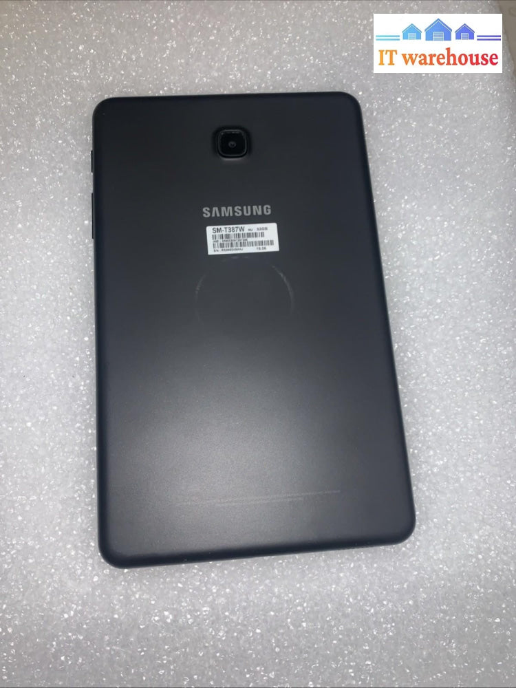 Grade A ~ Samsung Galaxy Tab A 8" SMT387W 32GB Wifi +GSM Unlocked Black Tablet