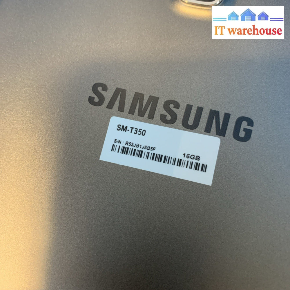 Grade A~ Samsung Galaxy Tab A SM-T350 16GB Wi-Fi Smoky Titanium Tablet