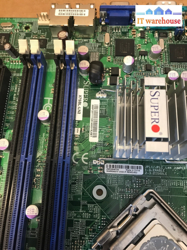 Grade A ~  SUPERMICRO X7SBL-LN2 REV:1.01 INTEL LGA775 DDR2 MICRO ATX MOTHERBOARD