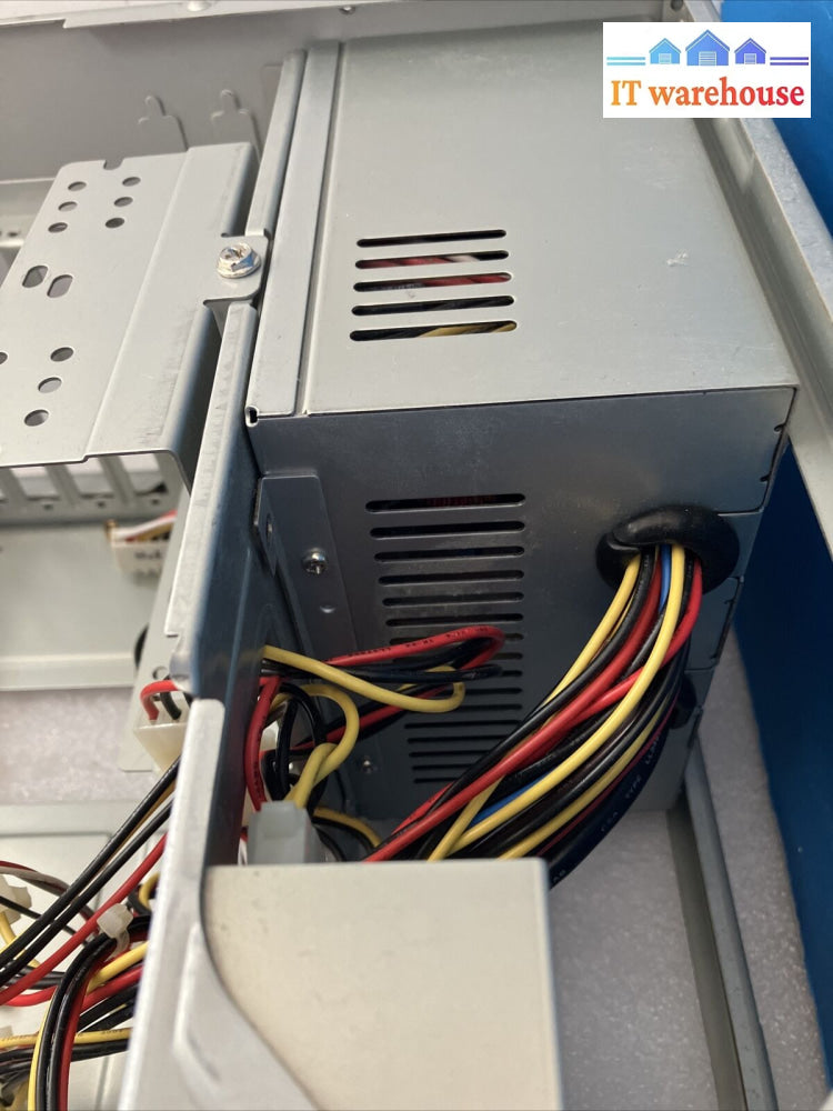 Grade A ~ Vintage Desktop Pc Case With Psu + Cd Rom Floppy Disk Drive Tested