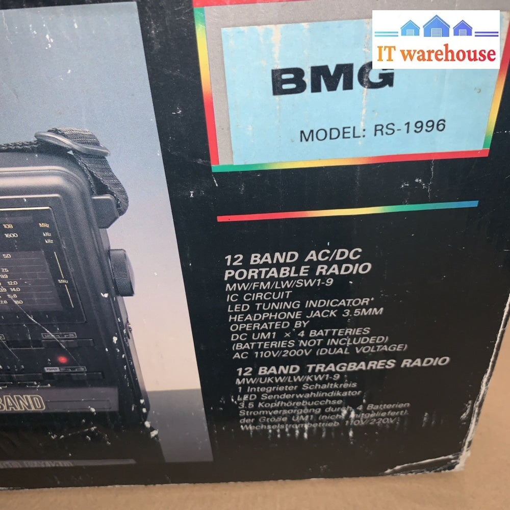 Grade A - World Band BMG RS-1996 Radio