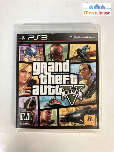 Grand Theft Auto V PS3 - PlayStation 3 Game (Rockstar Games 2008, GTA5) ~