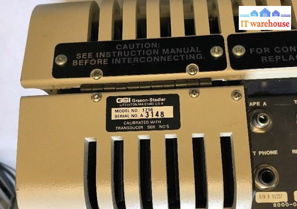 GRAYSON STADLER GSI-16 AUDIOMETER  AS IS-
