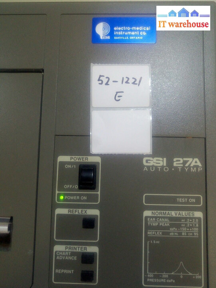 GSI 27A Audiometer (power on  test only)