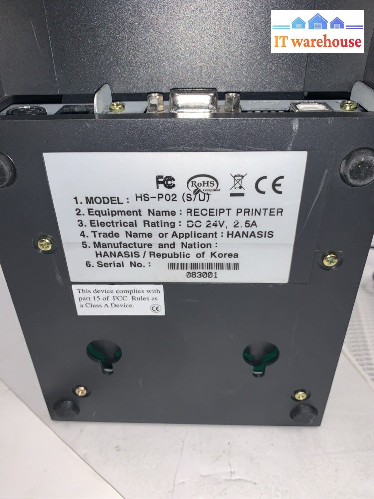 Hanasis HS-P02 POS printer with USB/Serial port