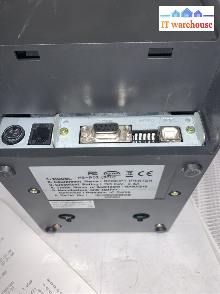 Hanasis HS-P02 POS printer with USB/Serial port