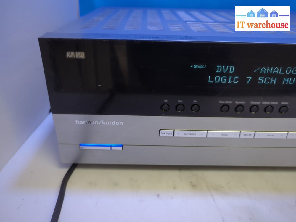 Harman Kardon Avr-147 5.1 Ch Hdmi Home Theater Receiver Tested (No Remote) -