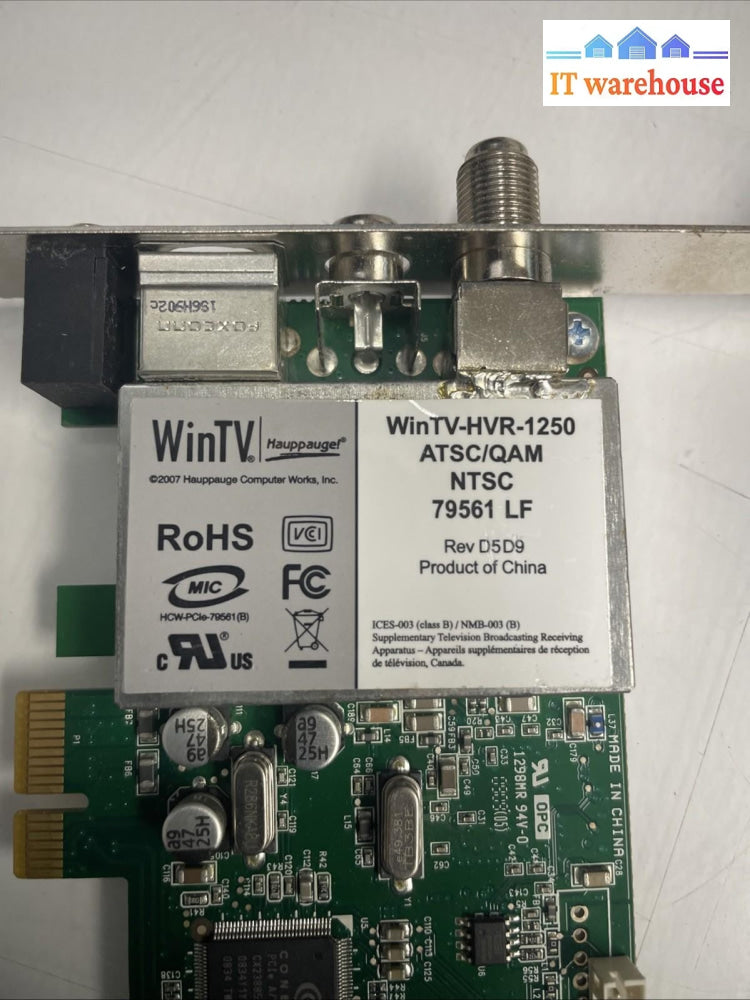 Hauppauge WinTV HVR-1250  PCIe TV Tuner Card +