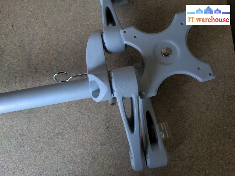 High Quality Dual Steel Monitor Arm Table Mount Stand for 2 LCD (up to 27")