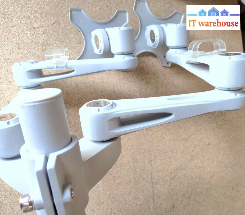 High Quality Dual Steel Monitor Arm Table Mount Stand for 2 LCD (up to 27")