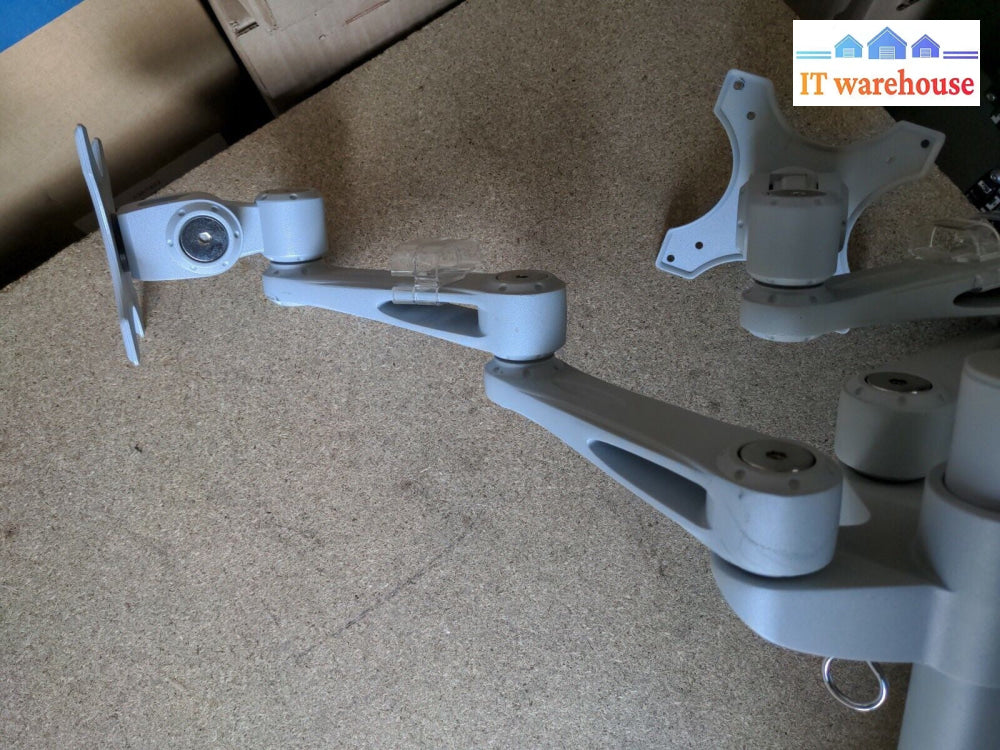 High Quality Dual Steel Monitor Arm Table Mount Stand for 2 LCD (up to 27")