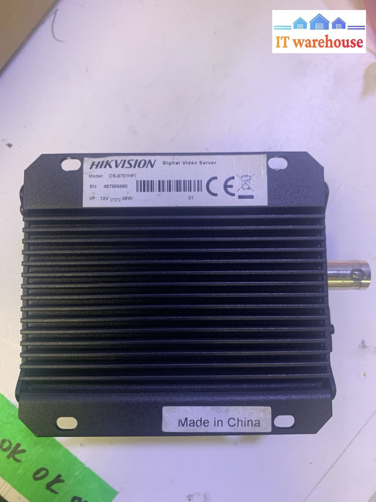 Hikvision DS-6701HFI 1-Channel Video Encoder Analog to IP Network Converter 12V
