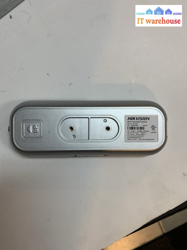 Hikvision DS-HD2 WiFi DOORBELL Gen2, 1080P, AI Powered Human Detection