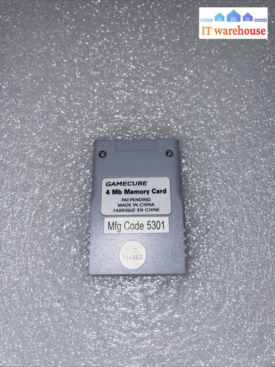 Hip Gear 4 MB Nintendo Memory Card for GameCube