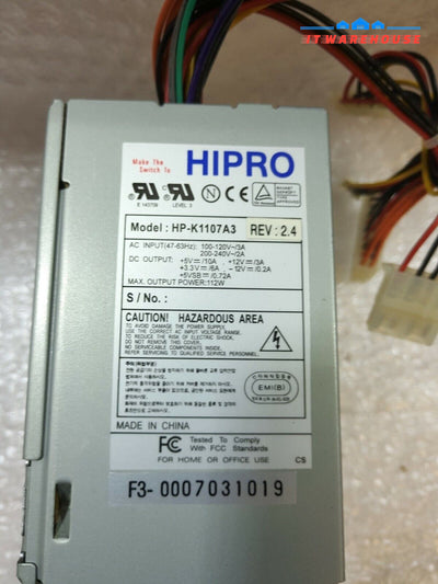 - HIPRO HP-K1107A3 112W 20 PIN SWITCH POWER SUPPLY 