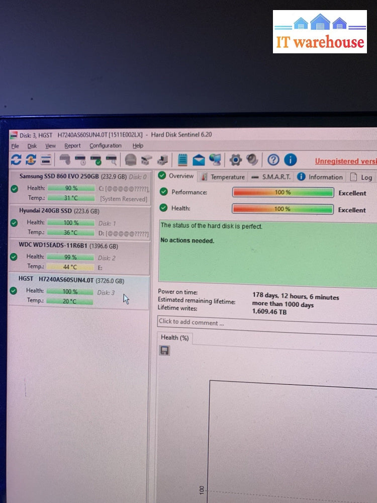 Hitachi Ultrastar 7.2K 4TB SAS 3.5" HUS724040ALS640 HDD (1000+ days remaining)