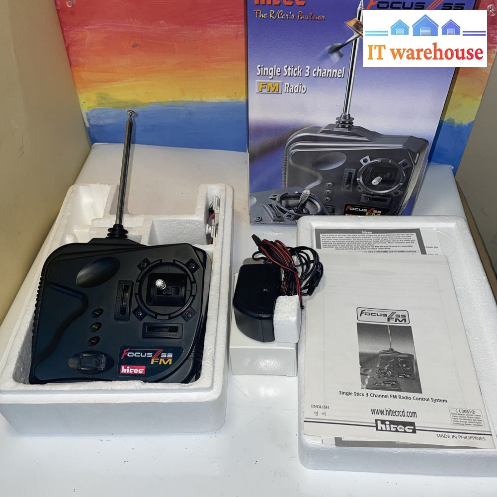 Hitec Focus 3 SS FM Single Stick 3 Channel Transmitter Controller 34 72.470 MHz