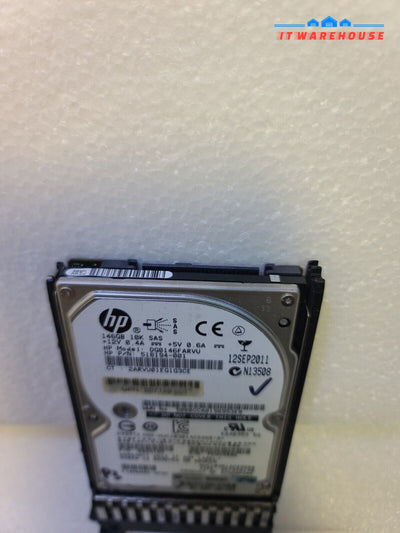 - HP 146GB 10K SAS 2.5" SERVER  Hard Drive DG0146FARVU 518194-001 Tested 