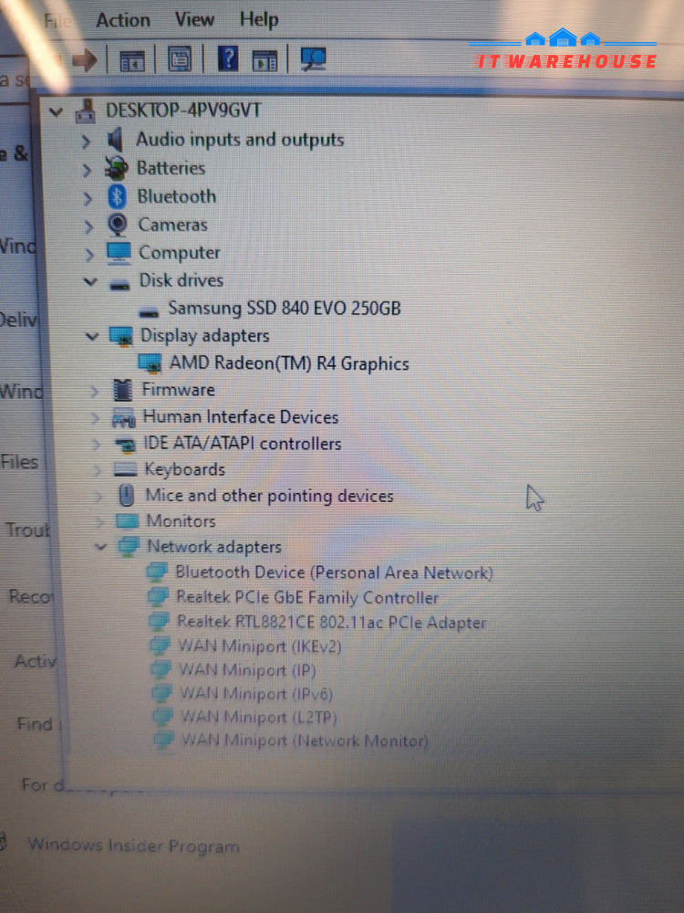 HP 15-db0108ca 15.6’’ Laptop AMD A6-9225 CPU/8GB RAM/250GB SSD/Win10 (Read*)