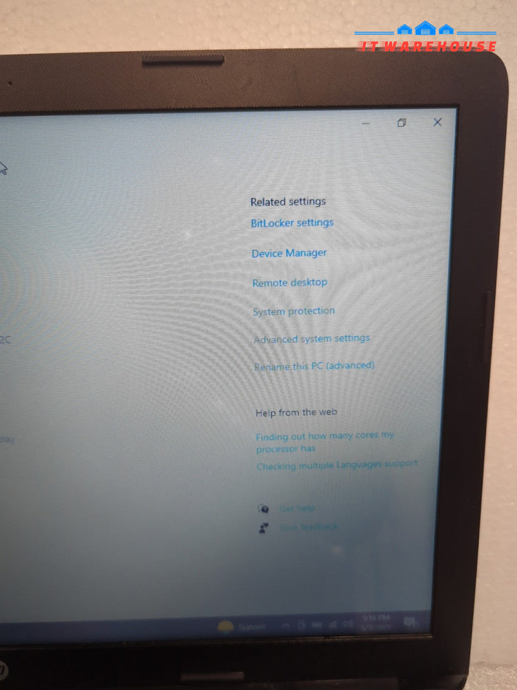 HP 15-db0108ca 15.6’’ Laptop AMD A6-9225 CPU/8GB RAM/250GB SSD/Win10 (Read*)