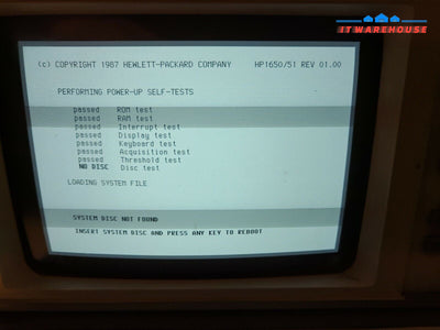 - HP 1651A Logic Analyzer (no system disk)