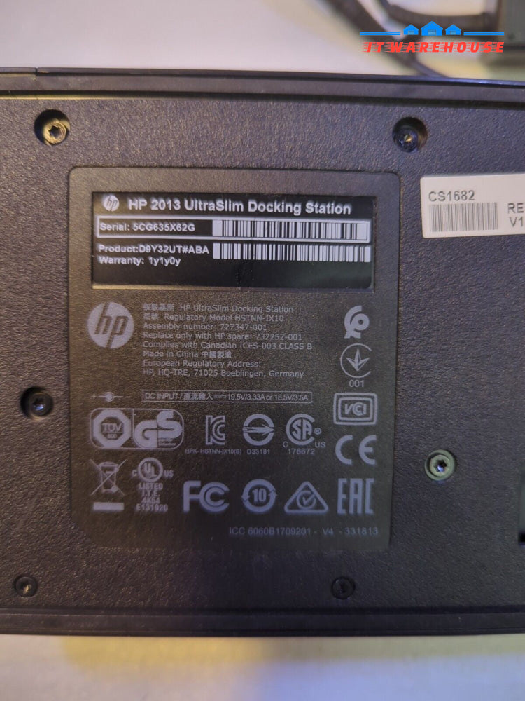 - HP 2013 UltraSlim Docking Station Dock For ProBook EliteBook 820 840 850