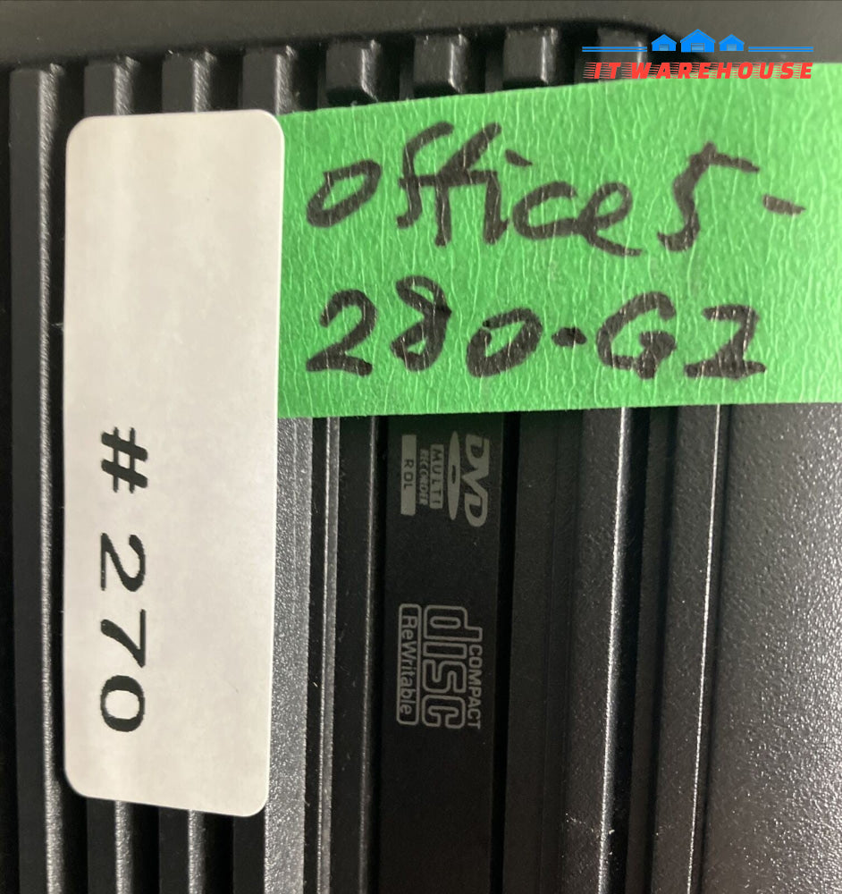 HP 280 G2 Desktop Pentium G4400 3.2GHz, 8GB RAM, 256GB SSD + 500GB HDD, Win 11 ~