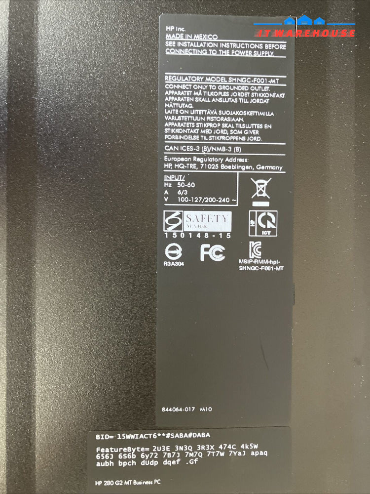 HP 280 G2 Desktop Pentium G4400 3.2GHz, 8GB RAM, 256GB SSD + 500GB HDD, Win 11 ~
