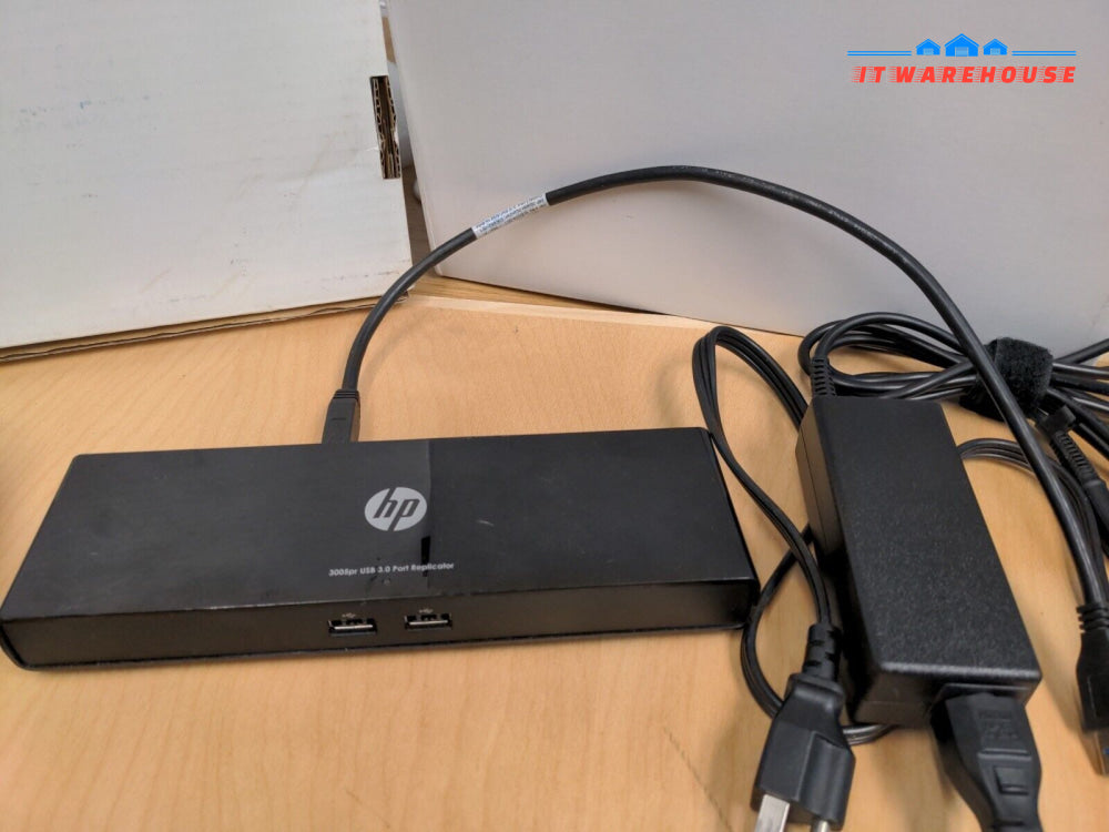 - HP 3005pr USB 3.0 Port Replicator Docking Station - HSTNN-IX06 681280-001 W/AC