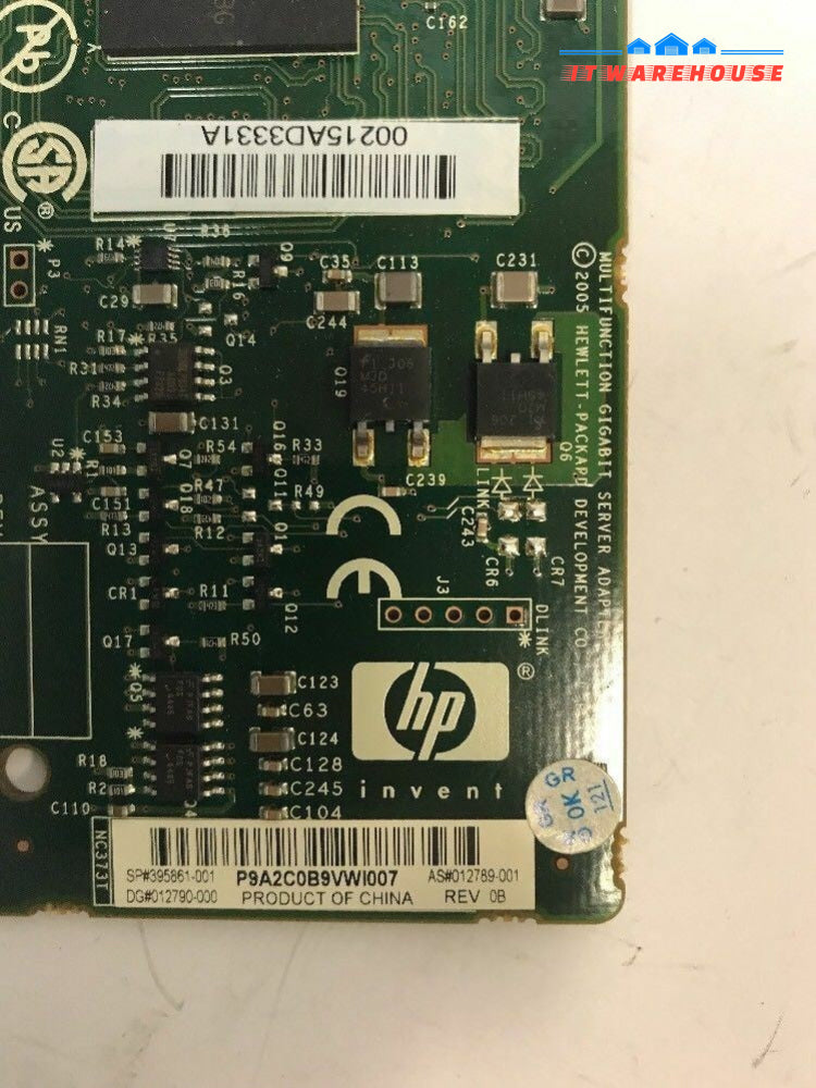  HP 395861-001 Gigabit Server Network Adapter PCI-E NIC 012789-001