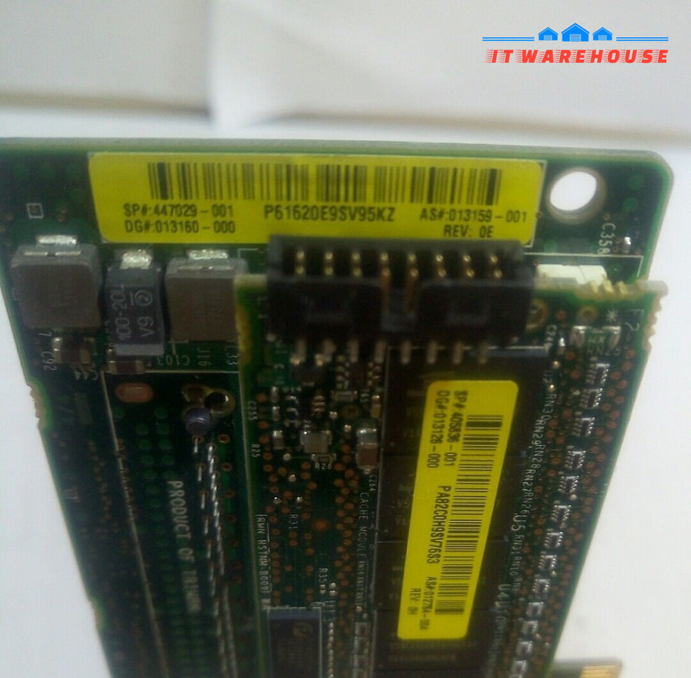 - HP 447029-001 Smart Array P400 8-port SAS/SATA PCIe x8 RAID Card 013159-001