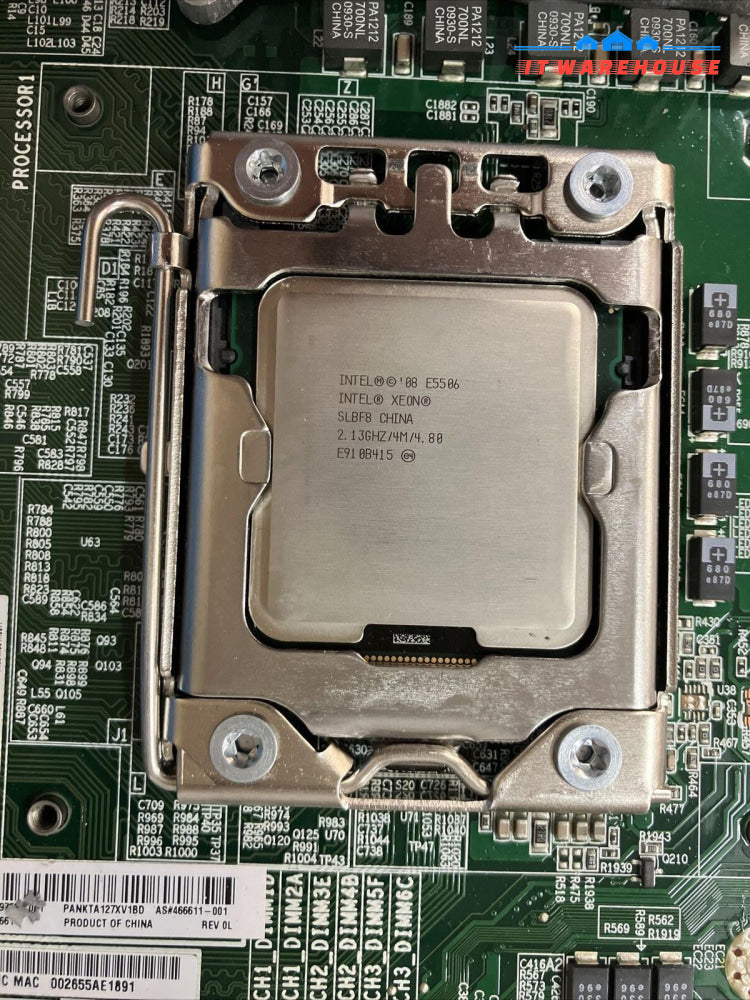 HP 466611-001 ML150 G6 System Board 519728-001 DDR3 LGA1366 With XEON E5506 CPU~