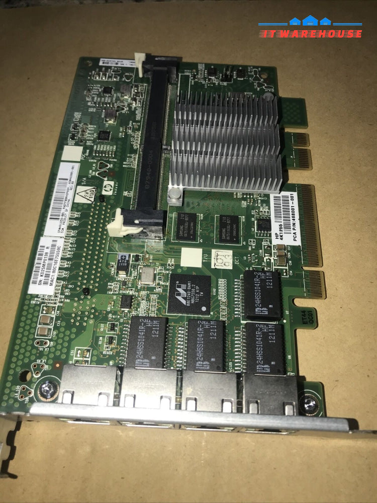 HP 491838-001 Quad Port Gigabit PCIe Network Adapter 468001-001 4K1255 4 Ports