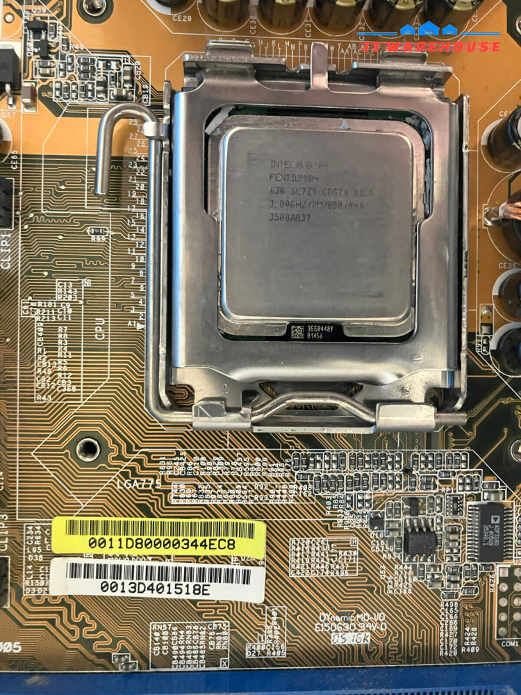 ~ Hp 5188-1038 Asus Ptgd-La Lga775 Ddr2 Motherboard W/ Pentium4 3Ghz + Io Plate