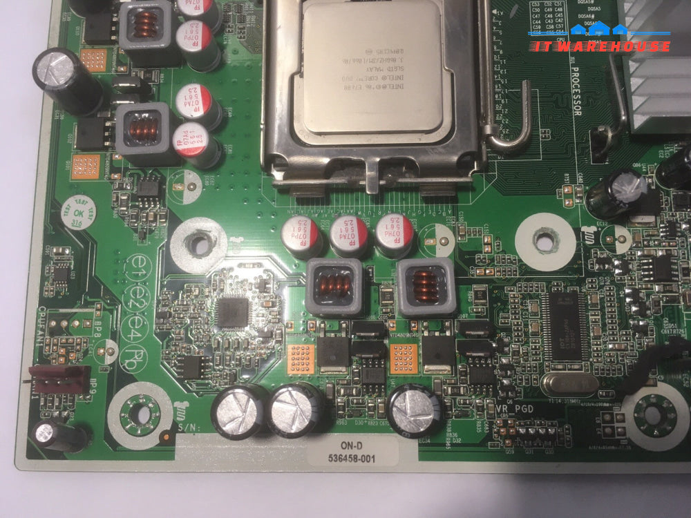+HP 536458-001 536884-001 503363-000 COMPAQ ELITE 8000 MOTHERBOARD W/ E7600 CPU