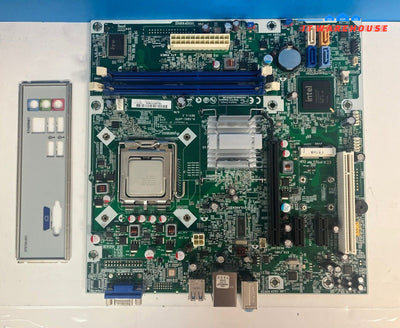 HP 608883-002 DDR3 Socket775 Motherboard H-IG41-uATX W/ Intel E5800 CPU & Plate~