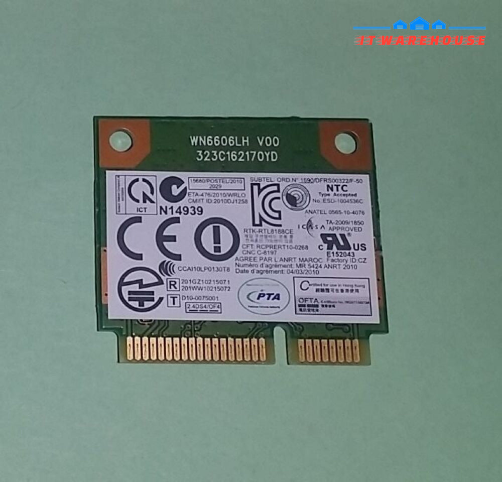 HP 640926-001 RealTek RTL8188CE bgn 802.11n wireless Half WN6606LH 639967-001 @@