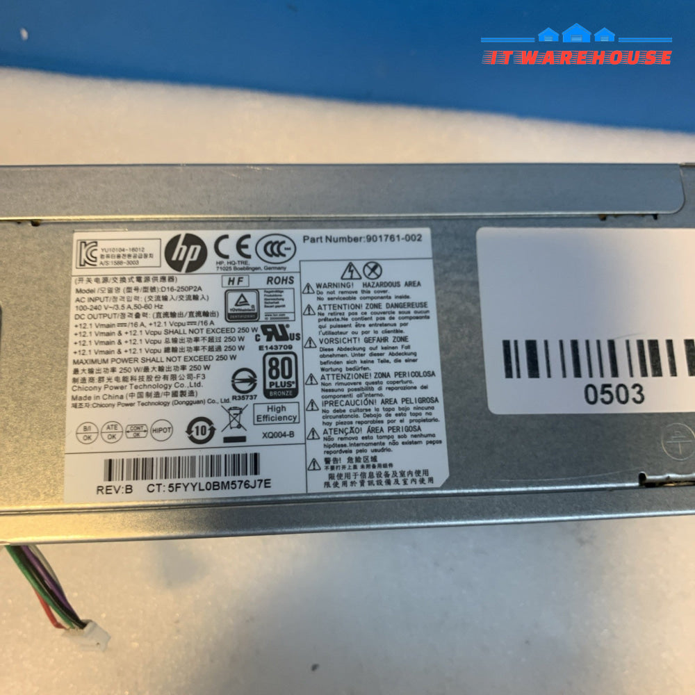 HP 901761-002 Power Supply D16-250P2A 250W 901760-001 002 004