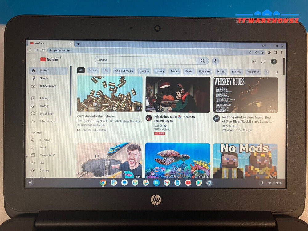 ~ HP Chromebook 11 G4 TPN-Q151 11.6" Celeron N3060 1.6GHz / 32GB SSD / 4GB RAM