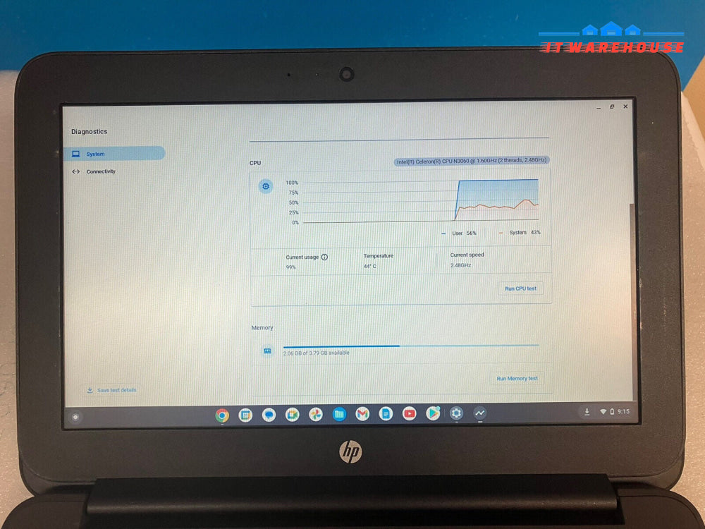 ~ HP Chromebook 11 G4 TPN-Q151 11.6" Celeron N3060 1.6GHz / 32GB SSD / 4GB RAM
