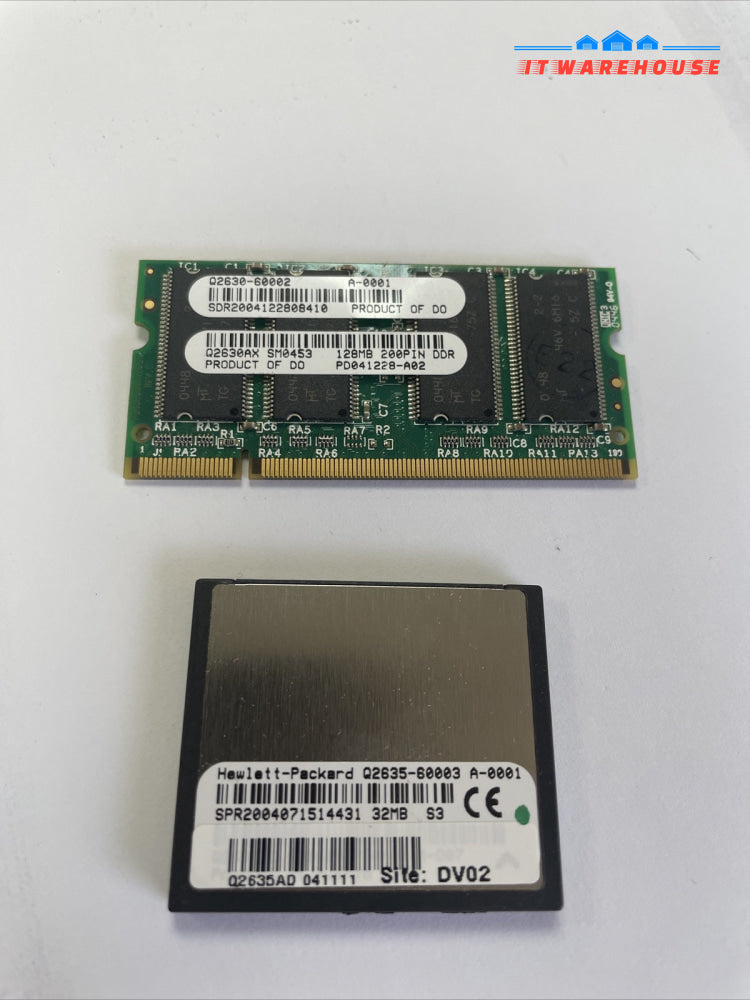 HP Color Laserjet 4650 printer memory cards Q2635-60003, Q2630-60002