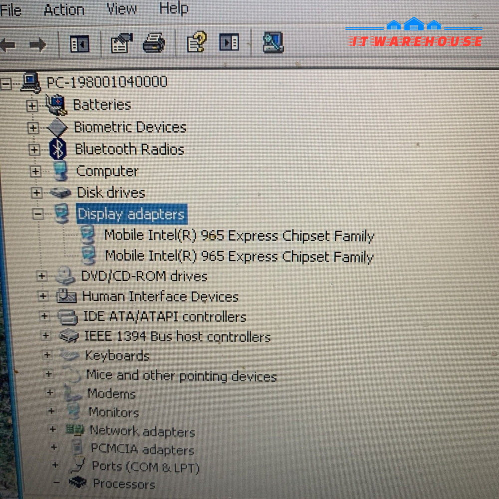 HP Compaq 6510b Intel Core 2 Duo T7300 2GB RAM 14" 750GB Windows XP SP3