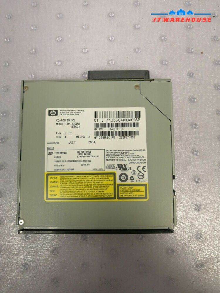 + HP Compaq Laptop CD-ROM Drive 314933-637 CRN-8245B @@@ 