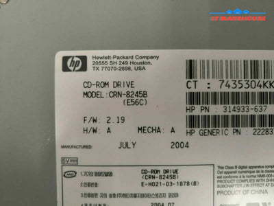 + HP Compaq Laptop CD-ROM Drive 314933-637 CRN-8245B @@@ 