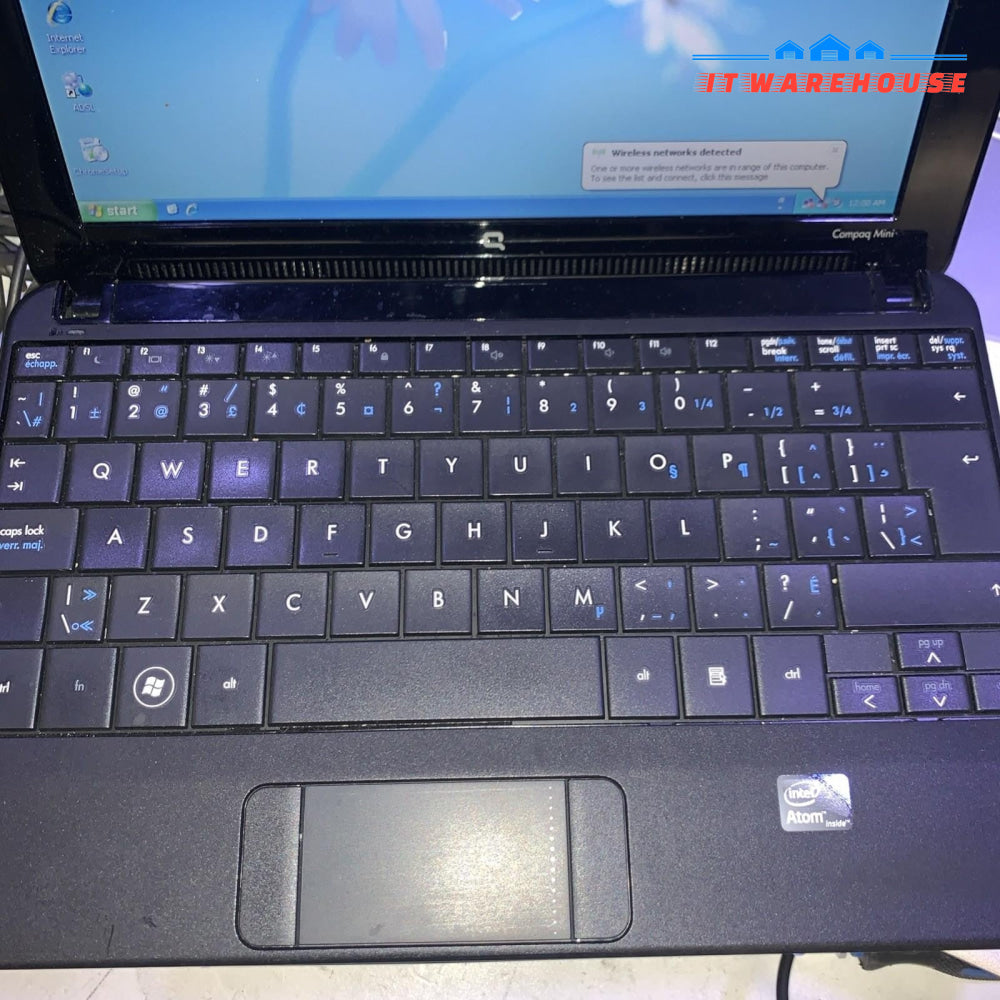 HP Compaq Mini 110 - Intel Atom N270 1.6GHZ 160GB HD 1GB RAM  Windows XP PRO SP3